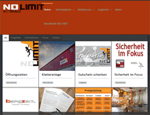 Tablet Screenshot of kletterhalle-leipzig.de